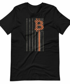 Vintage American Flag Bitcoin T-Shirt