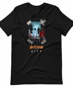 Vintage Bitcoin City BTC Hodl Unisex T-Shirt