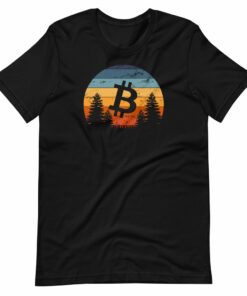 Vintage Bitcoin Sunset T-Shirt