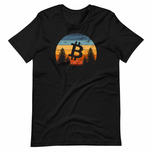 Vintage Bitcoin Sunset T-Shirt