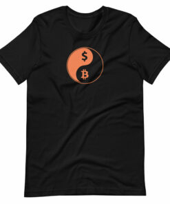 Yin Yang Bitcoin US Dollar Unisex T-Shirt
