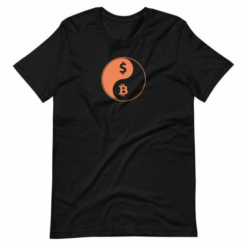 Yin Yang Bitcoin US Dollar Unisex T-Shirt