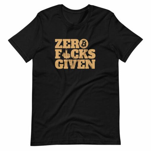 Zero Fks Given Bitcoin T-Shirt