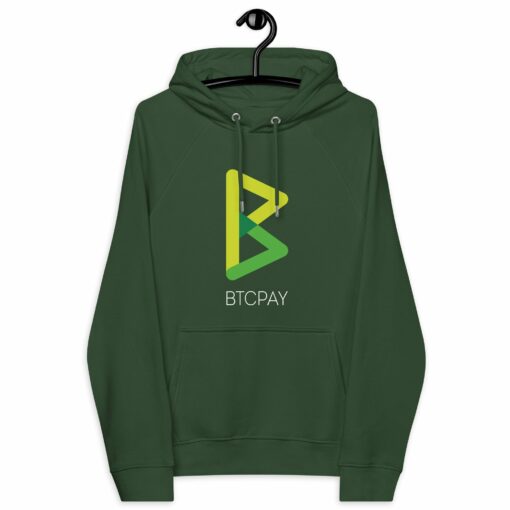 BTC Pay Server Women’s Eco Raglan Hoodie