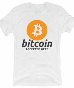 Bitcoin Accepted Here Bitcoin Logo Short-Sleeve Unisex T-Shirt