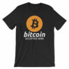 Bitcoin Accepted Here Logo  Symbol Short-Sleeve Unisex T-Shirt