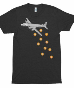 Bitcoin Airplane Bomber BTC Crypto Shirt Short sleeve soft t-shirt