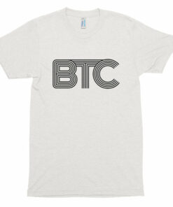 Bitcoin BTC Connecting Lines Crypto American Apparel Shirt Short sleeve soft t-shirt