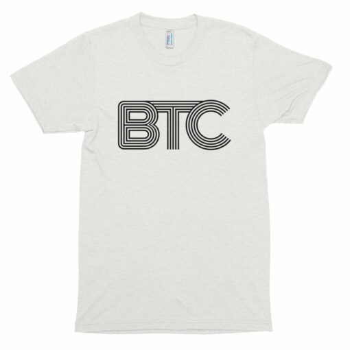 Bitcoin BTC Connecting Lines Crypto American Apparel Shirt Short sleeve soft t-shirt