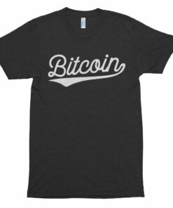 Bitcoin BTC Script Logo Shirt Short sleeve soft t-shirt