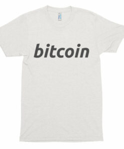 Bitcoin BTC Simple Logo American Apparel Shirt Short sleeve soft t-shirt