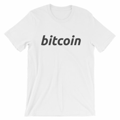 Bitcoin BTC Simple Logo Shirt Short-Sleeve Unisex T-Shirt