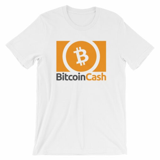 Bitcoin Cash (BCH) Logo  Symbol Tshirt  Cryptocurrency Short-Sleeve Unisex T-Shirt