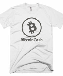 Bitcoin Cash (BCH) Simple Outline Logo Shirt  Short-Sleeve T-Shirt