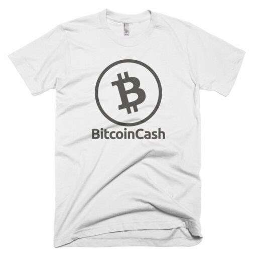 Bitcoin Cash (BCH) Simple Outline Logo Shirt  Short-Sleeve T-Shirt