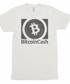Bitcoin Cash (BCH) Vintage Look Textured Shirt  Cryptocurrency American Apparel Short sleeve soft t-shirt