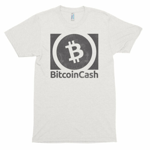 Bitcoin Cash (BCH) Vintage Look Textured Shirt  Cryptocurrency American Apparel Short sleeve soft t-shirt