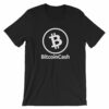Bitcoin Cash Logo Outline Tshirt  Cryptocurrency Short-Sleeve Unisex T-Shirt