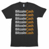 Bitcoin Cash Repeat Logo American Apparel Shirt  Short sleeve soft t-shirt
