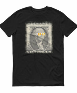 Bitcoin Cool George Washington T Shirt  Short-Sleeve T-Shirt