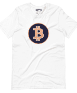 Bitcoin Dark Blue Circle Logo T-Shirt