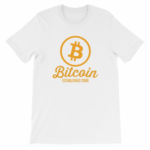 Bitcoin Established 2009 Short-Sleeve Unisex T-Shirt