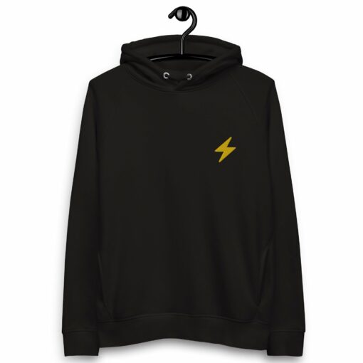 Bitcoin Lightning Embroidered Women’s Organic Pullover Hoodie