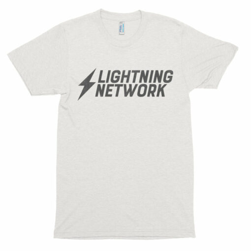 Bitcoin Lightning Network Tshirt  Cryptocurrency Short sleeve soft t-shirt