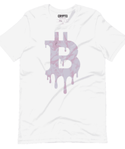 Bitcoin Liquid Paint T-Shirt Bitcoin Liquid Paint T-Shirt