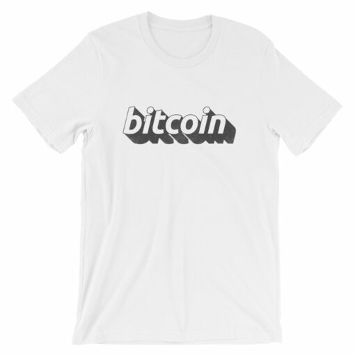 Bitcoin Logo 3D Tshirt  Short-Sleeve Unisex T-Shirt