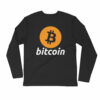 Bitcoin Logo Long Sleeve Fitted Crew