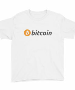 Bitcoin Logo Youth Kids Short Sleeve T-Shirt