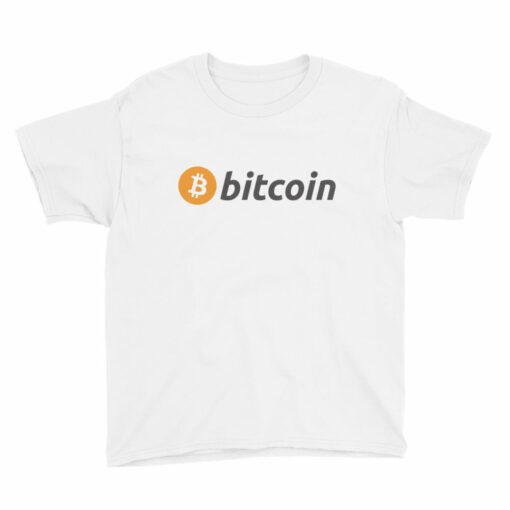 Bitcoin Logo Youth Kids Short Sleeve T-Shirt