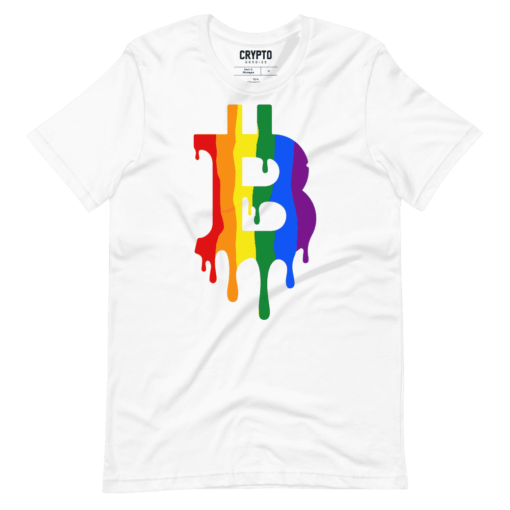 Bitcoin Melting Rainbow T-Shirt