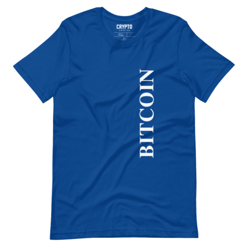 Bitcoin Oversized Logo Blue T-Shirt