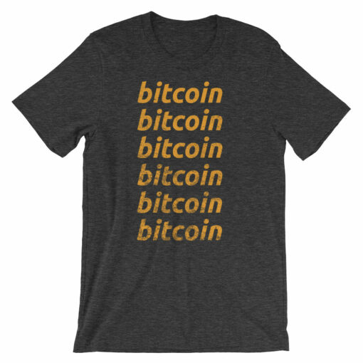 Bitcoin Repeating Super Soft Short-Sleeve Unisex T-Shirt