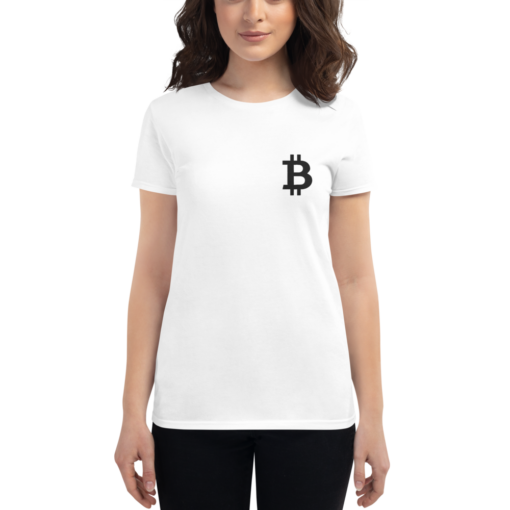 Bitcoin T-shirts – Bitcoin Women’s Embroidered Short Sleeve T-Shirt