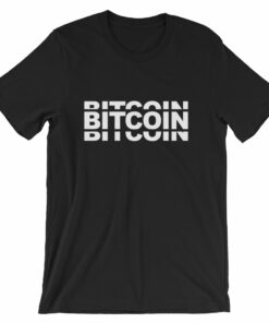 Bitcoin Triple Layer Design Tshirt Short-Sleeve Unisex T-Shirt