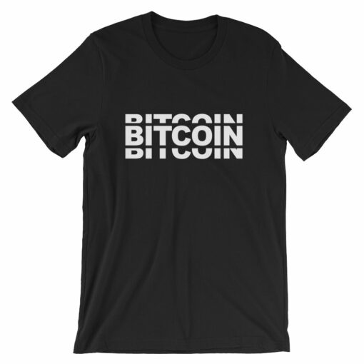 Bitcoin Triple Layer Design Tshirt Short-Sleeve Unisex T-Shirt