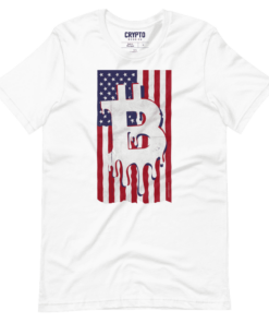 Bitcoin USA Flag T-Shirt Bitcoin USA Flag T-Shirt