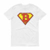 Bitcoin Vintage Distressed Superman Logo Funny & Unique Tshirt  BTC Short-Sleeve T-Shirt