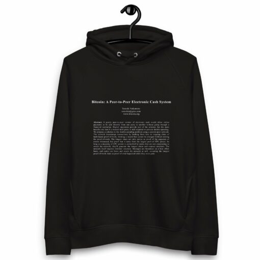 Bitcoin White Paper Women’s Organic Pullover Hoodie