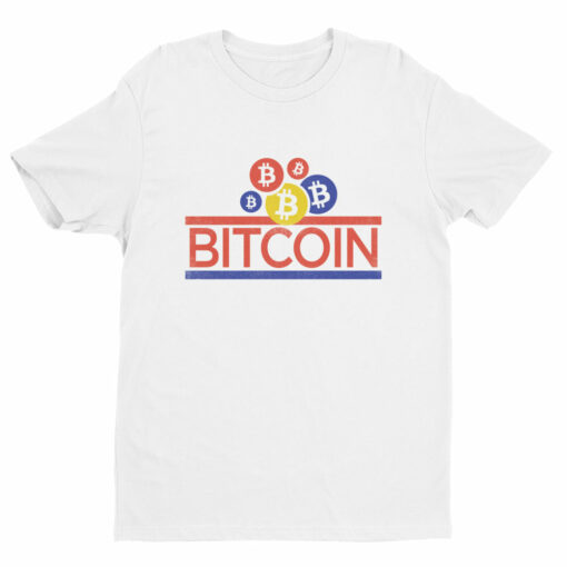 Bitcoin Wonder Bread Inspired Tee  Unique Bitcoin BTC Short Sleeve Athletic Fit T-shirt