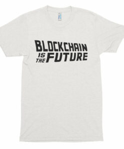 Blockchain Is The Future Back To The Future Inspired BTC Short Sleeve Soft T-Shirt