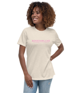 Crypto Merch – Blockchain Ladies Women’s Relaxed T-Shirt