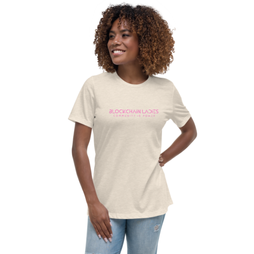 Crypto Merch – Blockchain Ladies Women’s Relaxed T-Shirt