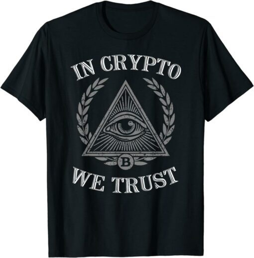 Crypto T-Shirt In Crypto We Trust Shirt Bitcoin Cryptocurrency