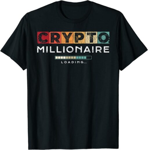 Crypto T-Shirt Millionaire Vintage Bitcoin Crypto