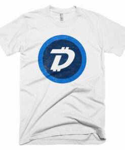 Digibyte DGB Distressed Logo Symbol Cryptocurrency Shirt Short-Sleeve T-Shirt