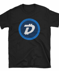 Digibyte DGB Distressed Logo Symbol Cryptocurrency Shirt Short-Sleeve Unisex T-Shirt